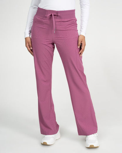 Ava Therese Jacquard Zahara Flare Scrub Pants