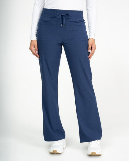 Ava Therese Jacquard Zahara Flare Scrub Pants