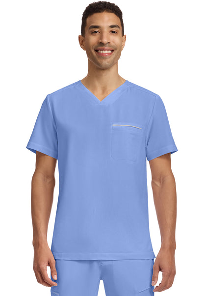 Healing Hands 360 Mens Spencer 1-Pocket Tuck In Scrub Top