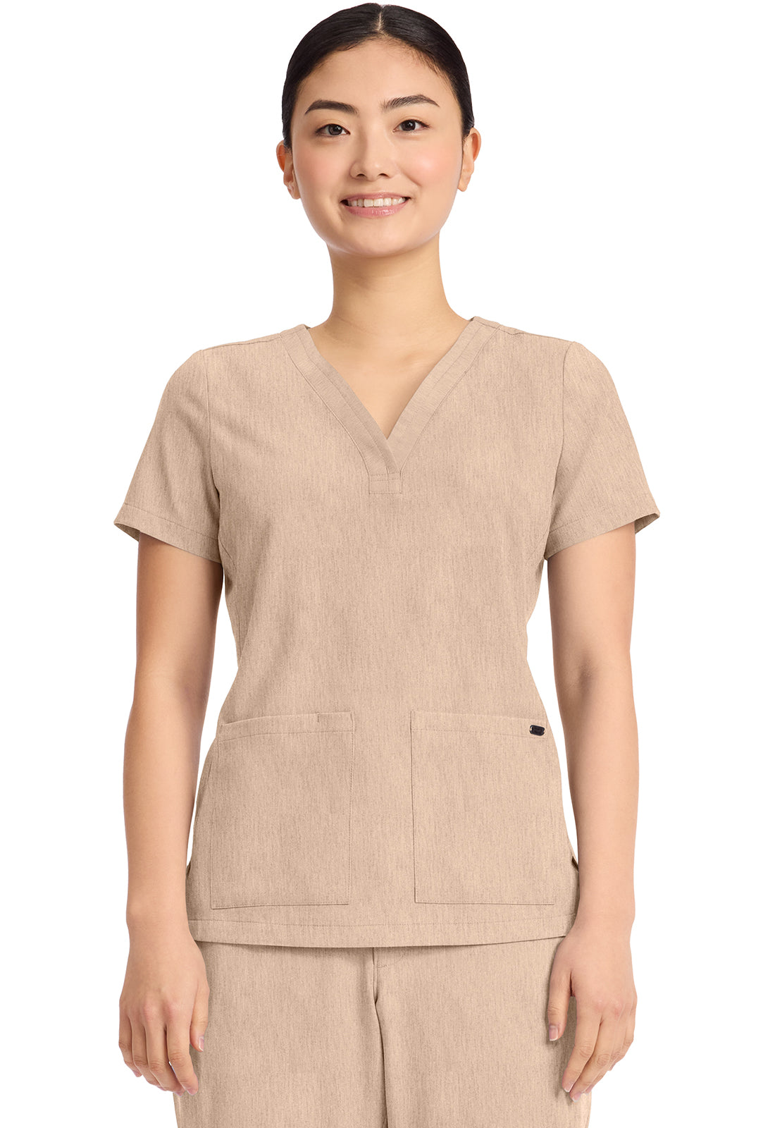 Healing Hands Quest 3-Pocket Y-Neck Scrub Top