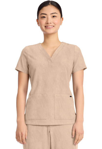 Healing Hands Quest 3-Pocket Y-Neck Scrub Top