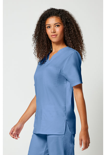 Haut de blouse Cherokee Workwear Core Stretch unisexe à col en V