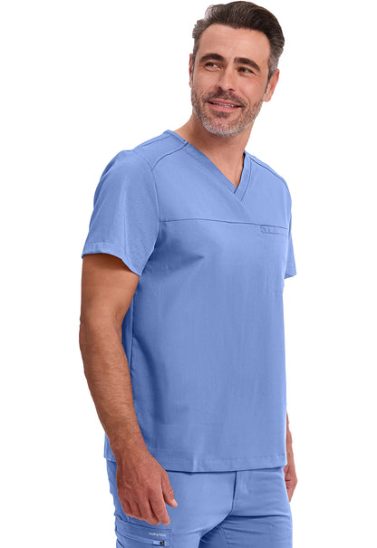 Blouse médicale pour homme Healing Hands Purple Label Justin à une poche et à rentrer dans le pantalon