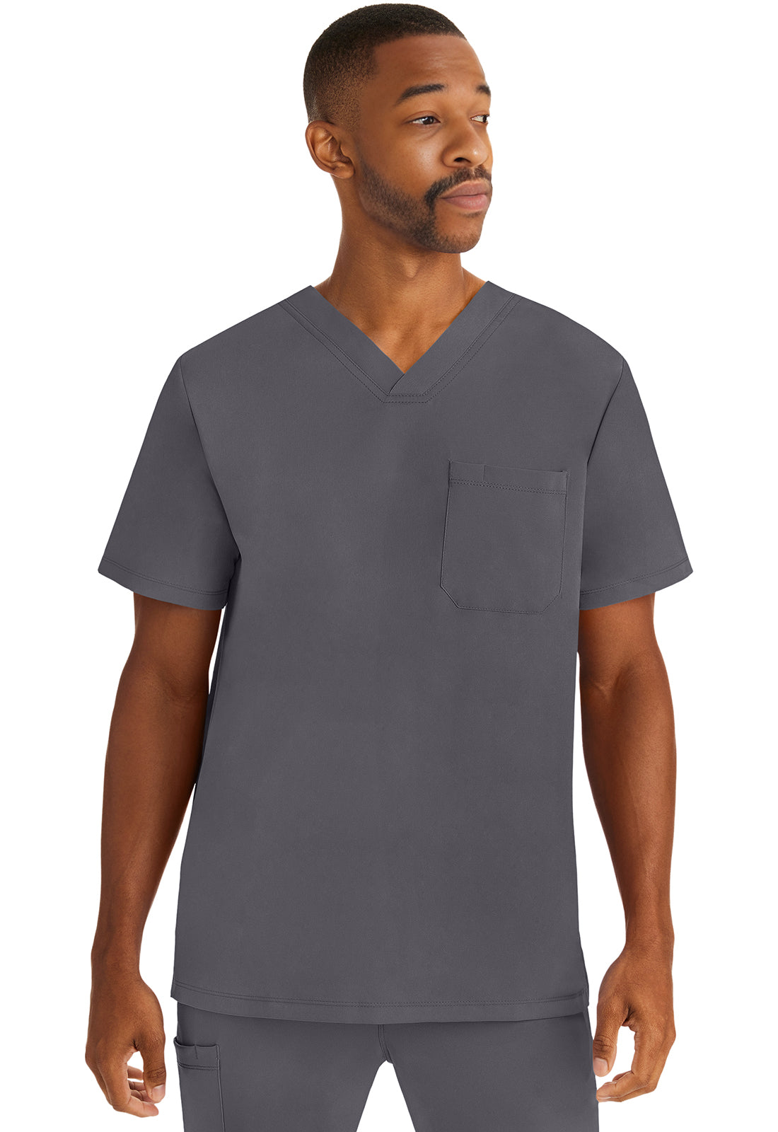 Healing Hands HH Works Mens Mason 1-Pocket Tuck In Scrub Top
