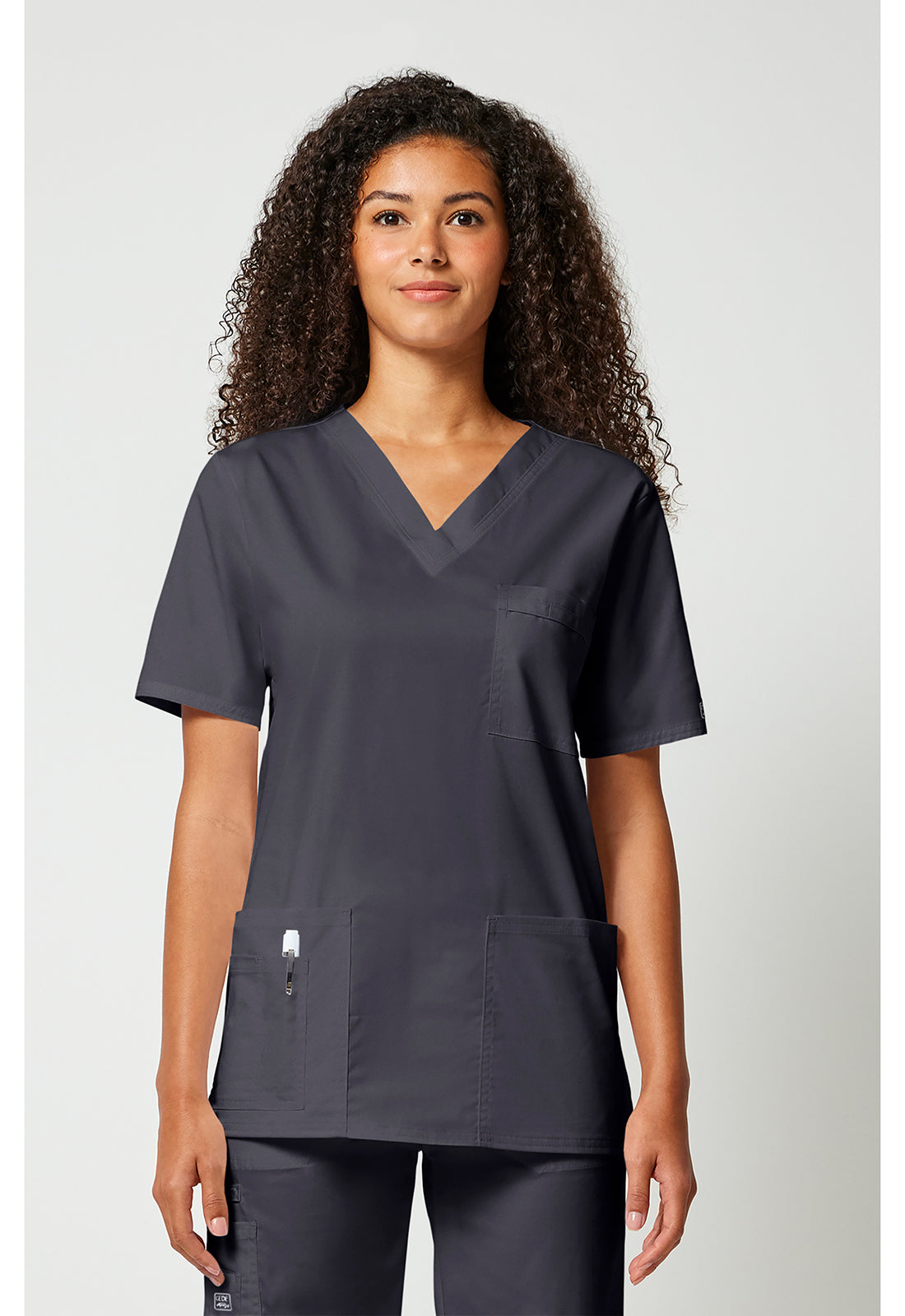 Haut de blouse Cherokee Workwear Core Stretch unisexe à col en V