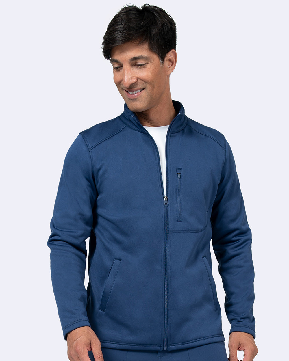 Zavate Mens Brandon Bonded Fleece Scrub Jacket