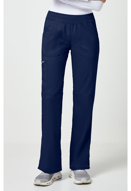 Cherokee Workwear Revolution Mid Rise Straight Leg Pull-On Scrub Pants