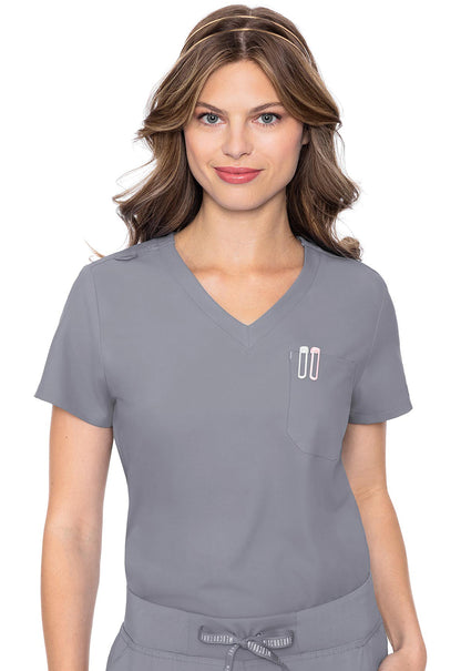 Med Couture Insight 1-Pocket Tuck In Scrub Top
