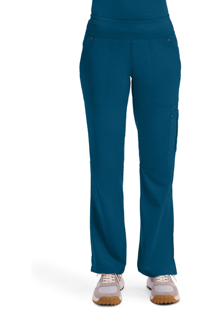 Pantalones de quirófano altos Tori con etiqueta morada de Healing Hands