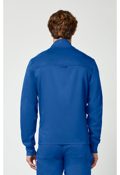 Cherokee Workwear Revolution Mens Zip Front Scrub Jacket with NYC Health + Hospitals | Nursing Logo