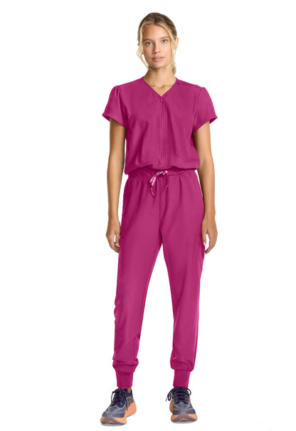 Med Couture Insight Zip Front Scrub Jumpsuit