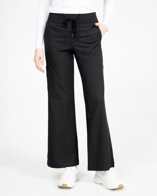 Zavate Studio Wide Leg Flare Scrub Pants