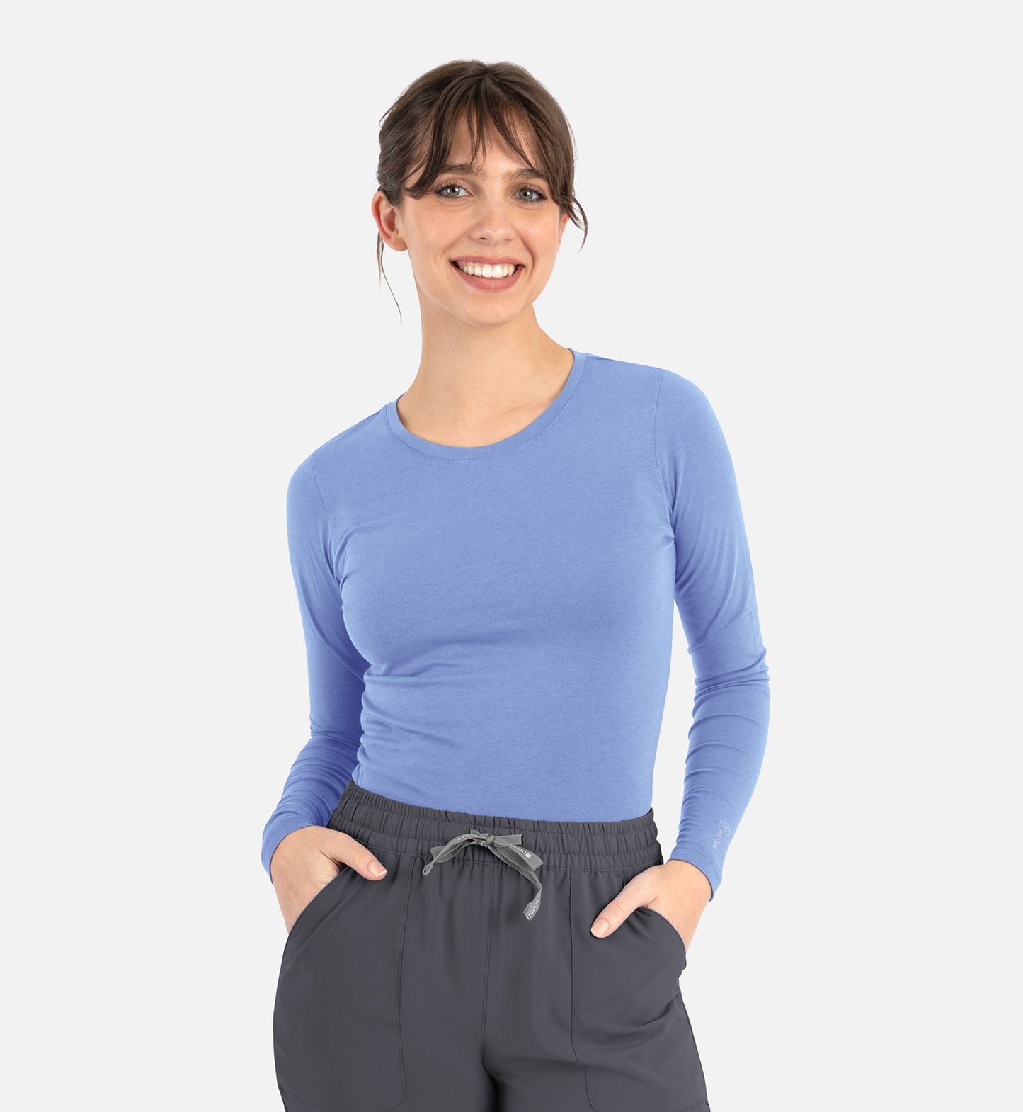 Camiseta básica de manga larga Bestee para uso médico