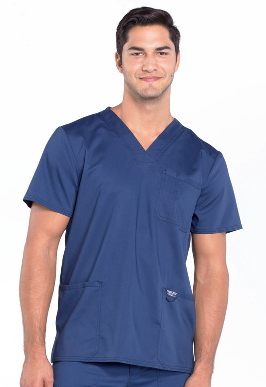 Cherokee Workwear Revolution Mens V-Neck Scrub Top