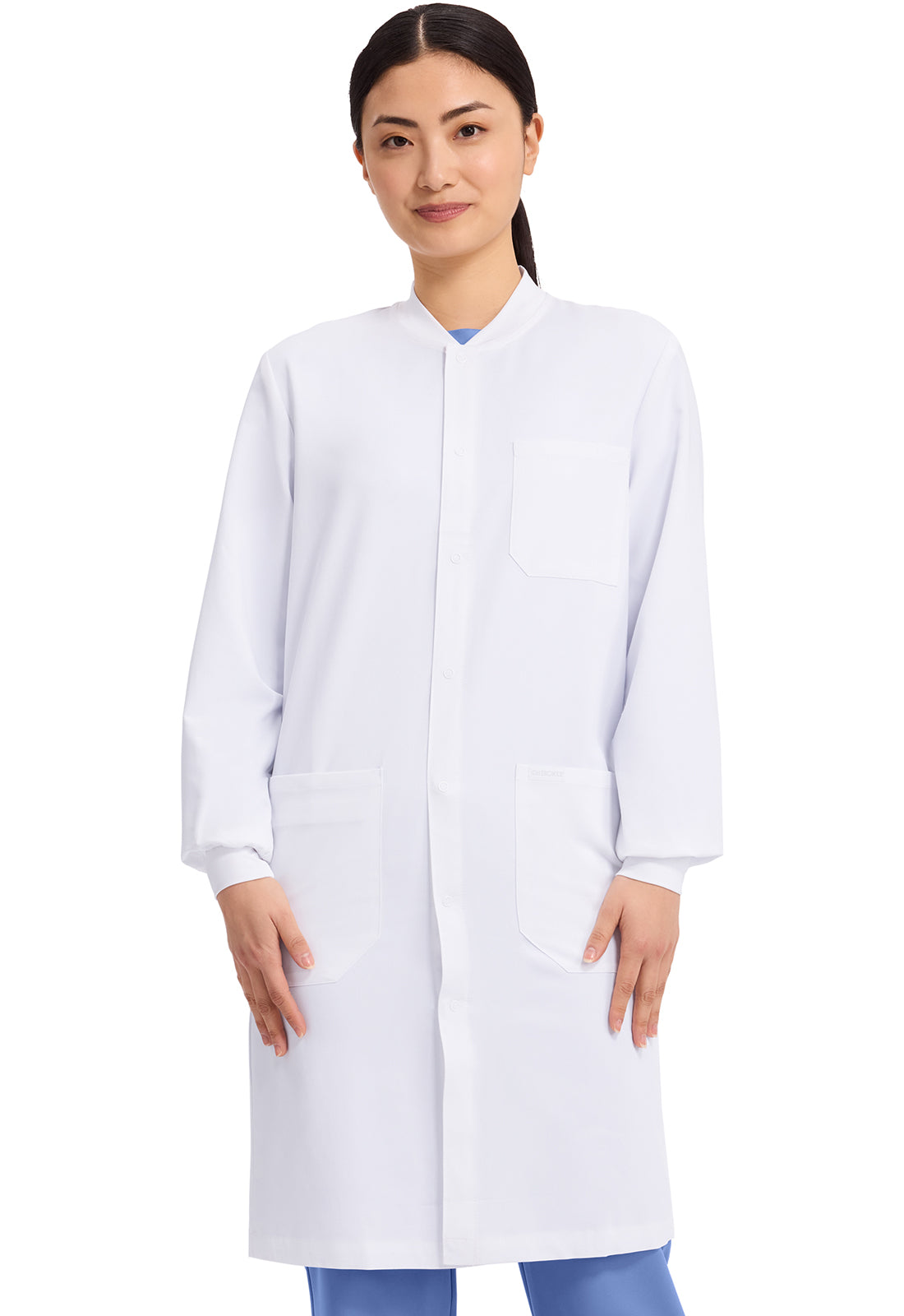 Project Lab by Cherokee Unisex 40" Snap Front Lab Coat
