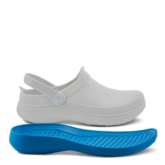 Spring Step Professional White Avery Clogs