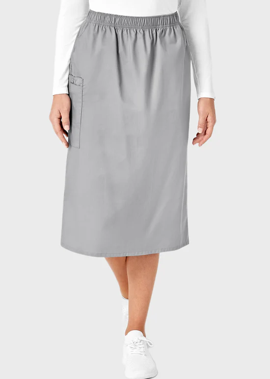 Wink WonderWork Pull-On Cargo Scrub Skirt