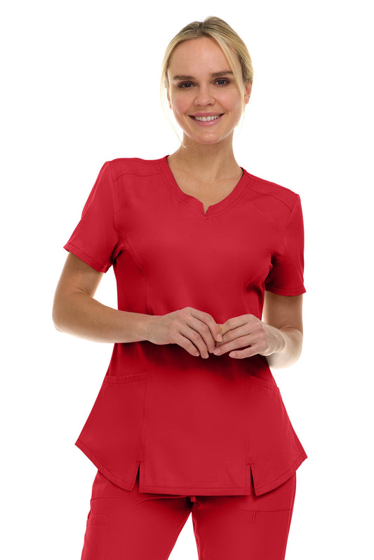Medichic Holly Notch 2-Pocket V-Neck Scrub Top