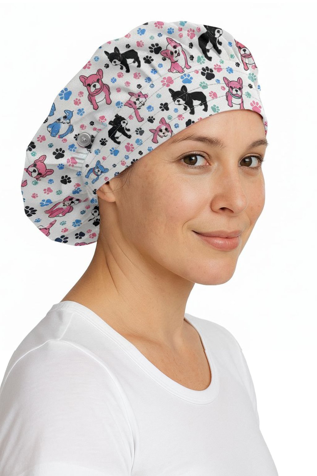 Medichic Helen Printed Bouffant Scrub Cap