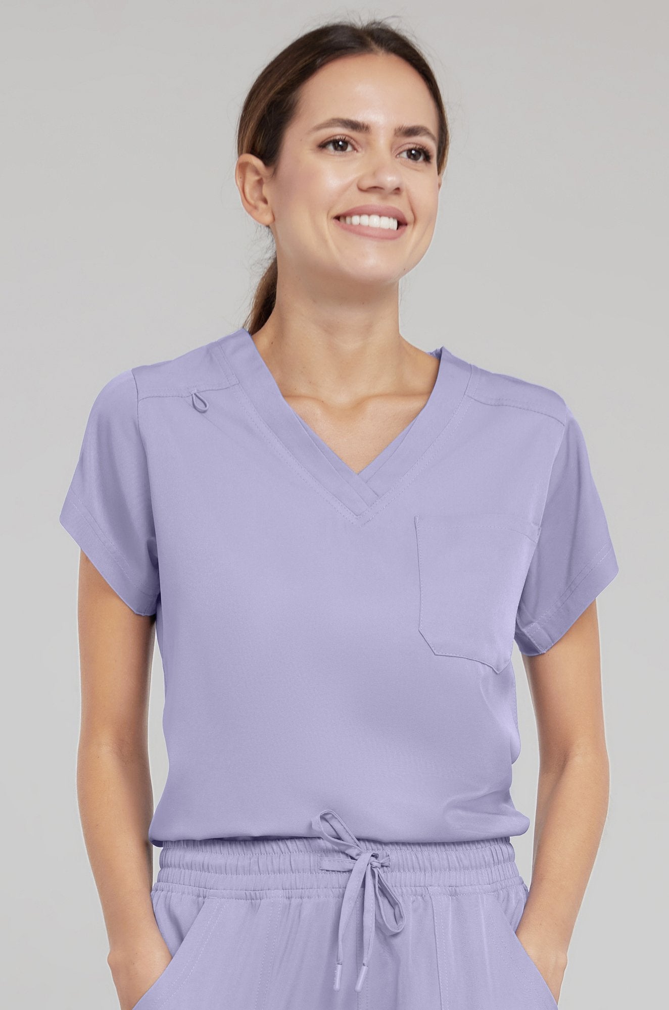 Medichic Kim V-Neck 1-Pocket Tuck In Scrub Top