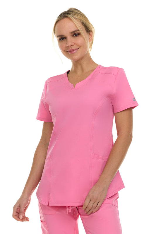 Medichic Holly Notch 2-Pocket V-Neck Scrub Top