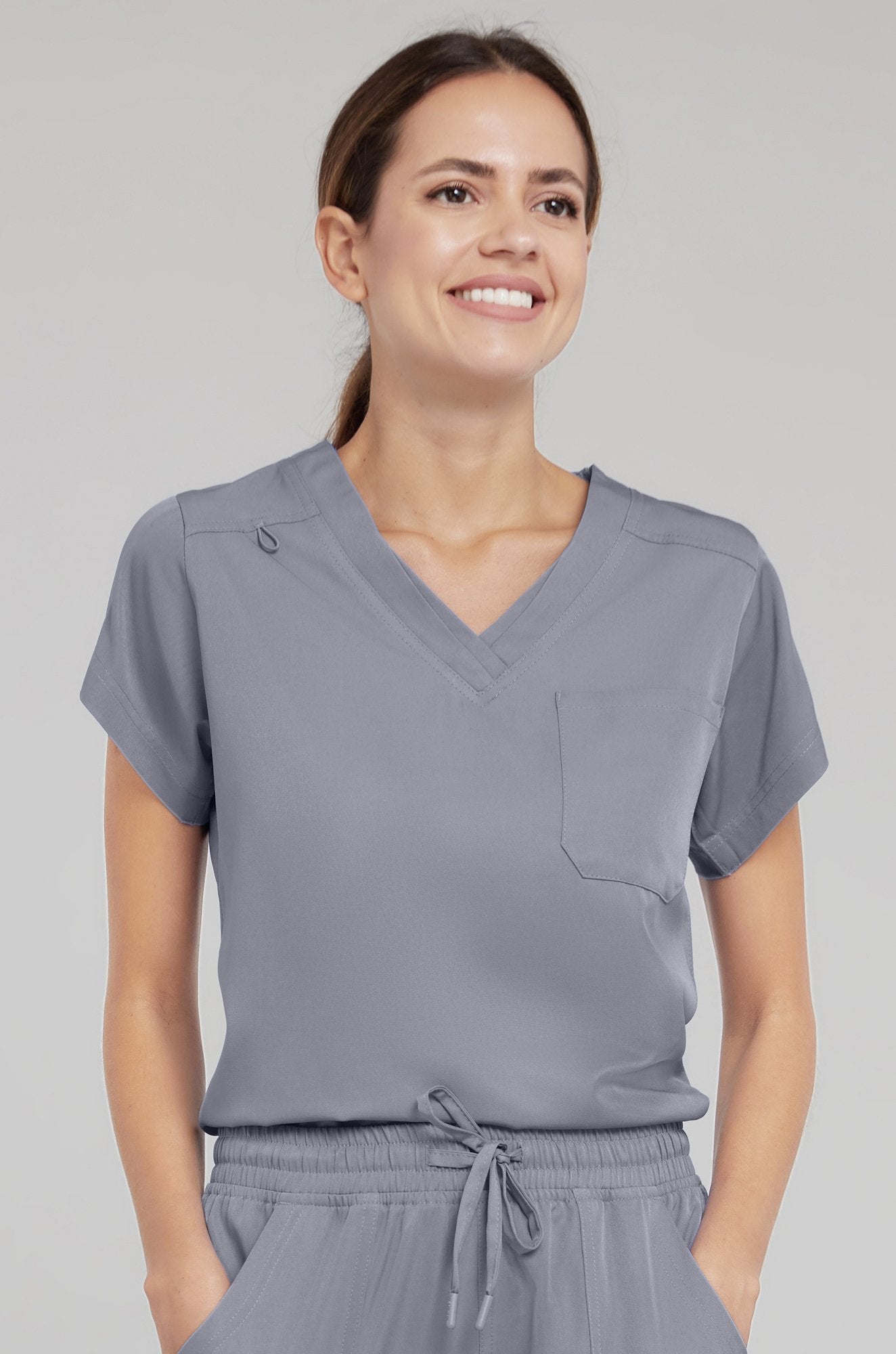 Medichic Kim V-Neck 1-Pocket Tuck In Scrub Top