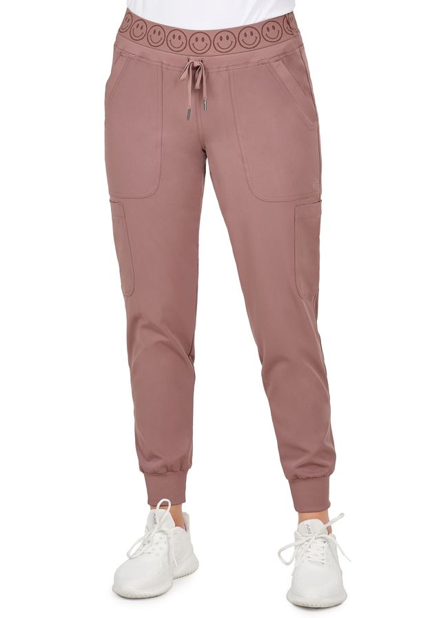 Ava Therese Smiley Jogger Scrub Pants